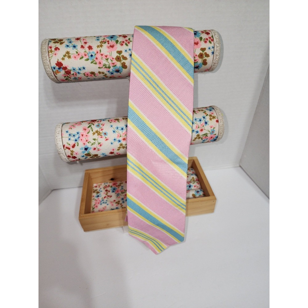 Excellent condition hand woven High Cotton pastel tie‎
